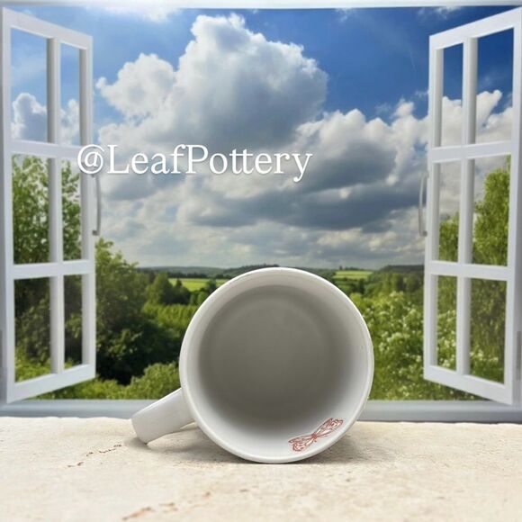 Floral Red Butterfly Ceramic 18oz Mug - Picture 9 of 10